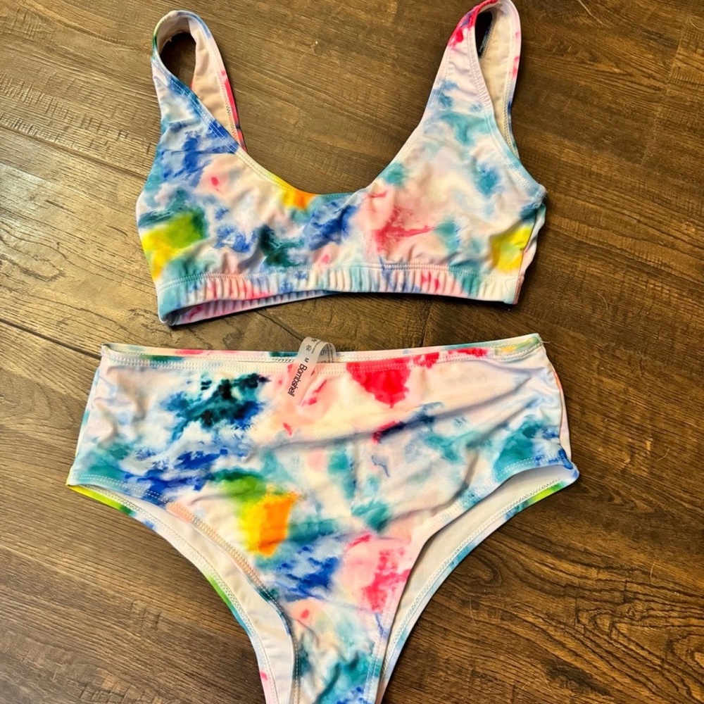 Colorful Tie-Dye Bikini Set size medium